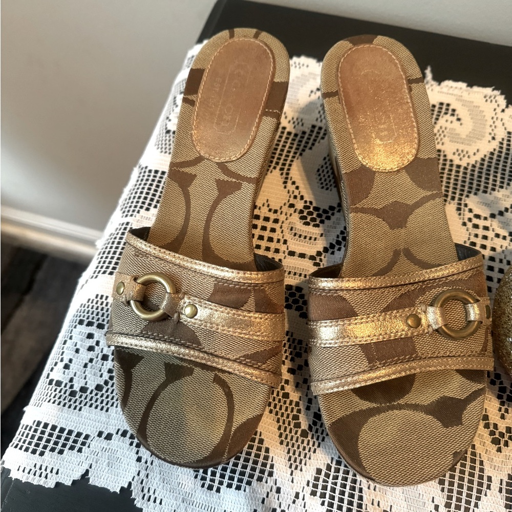 Coach women slide Sandal